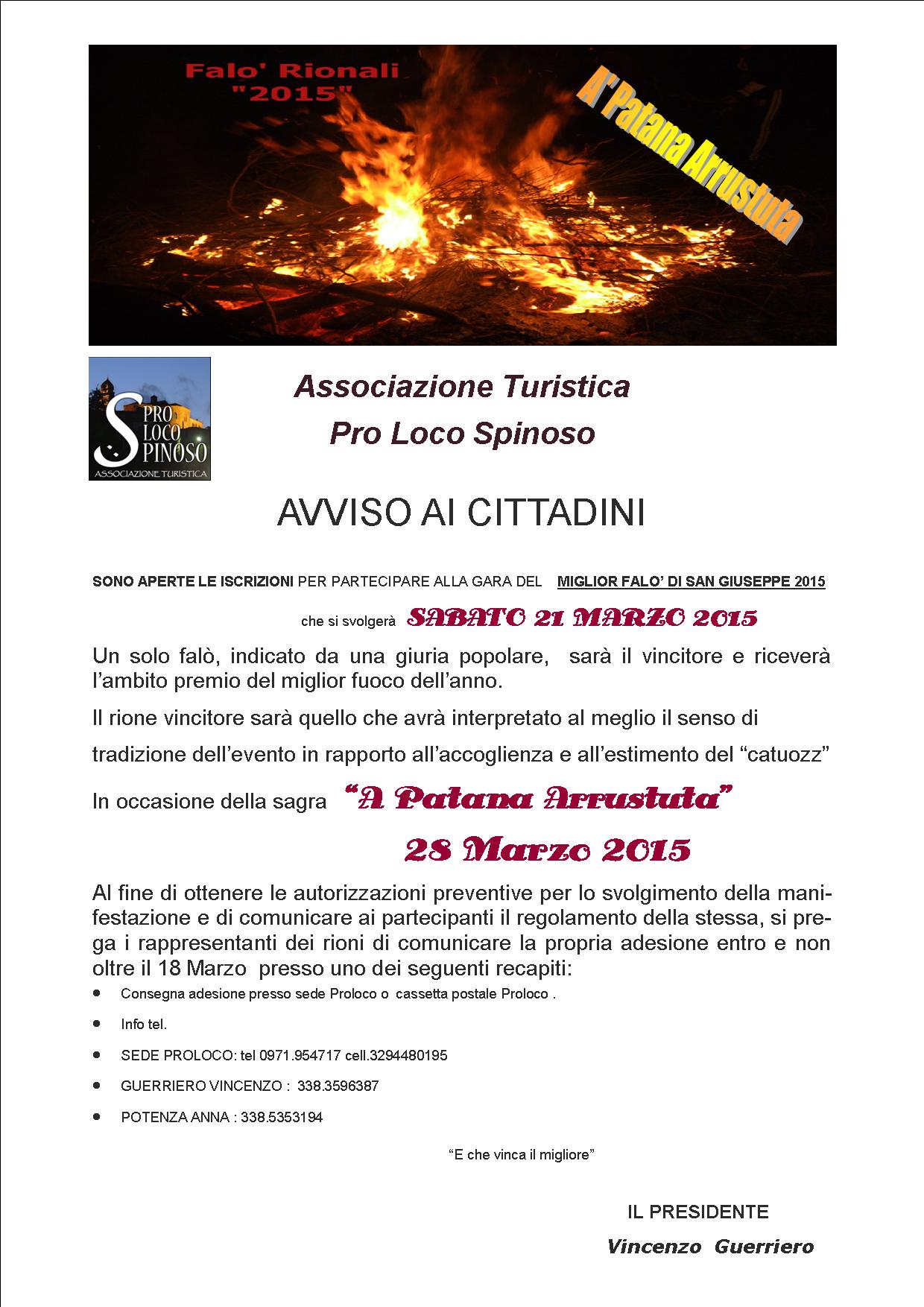 AVVISO falo e sagra