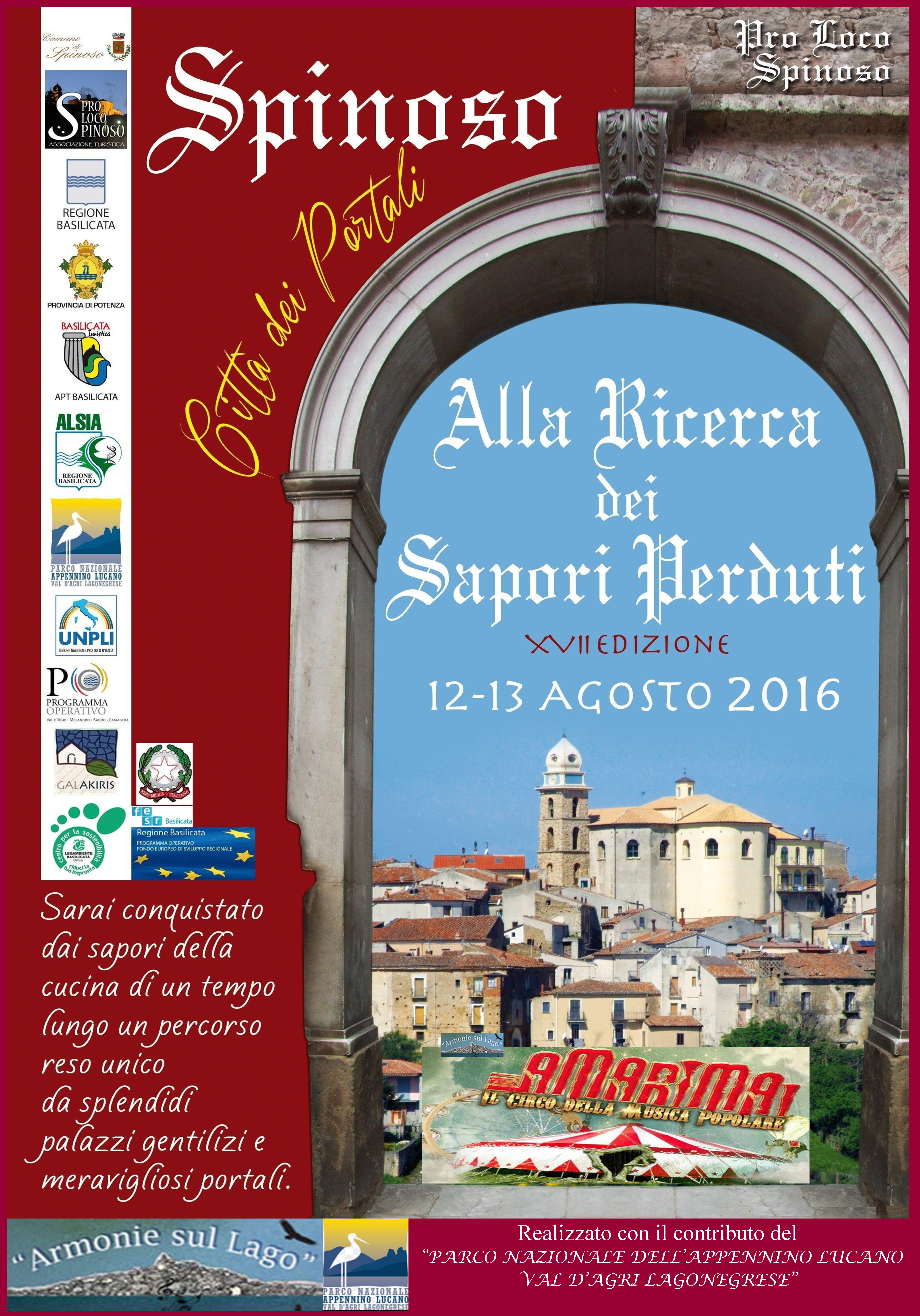 MANIFESTO SAPORI PERDUTI 2016