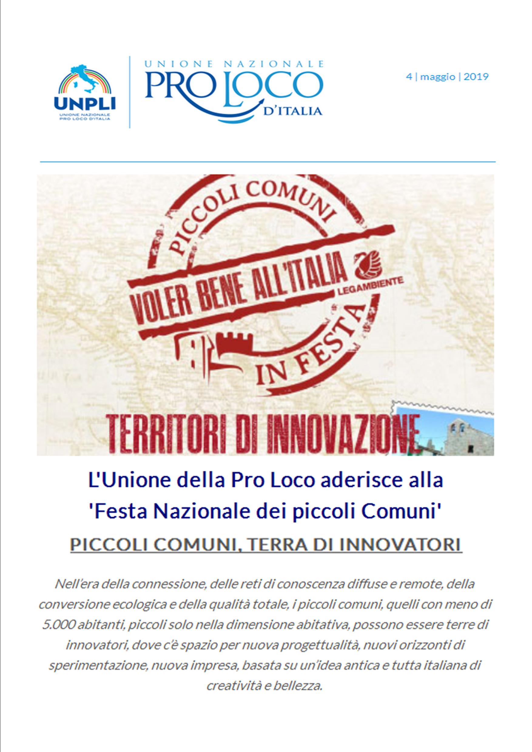 PICCOLI COMUNI FESTA